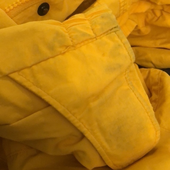 Vtg 90s Columbia Interchange Colorblock Shell Jacket Hooded Yellow Black L - Picture 4 of 4